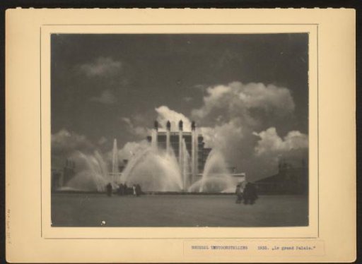 Fountains for the Grand Palais at the 1935 World's Fair