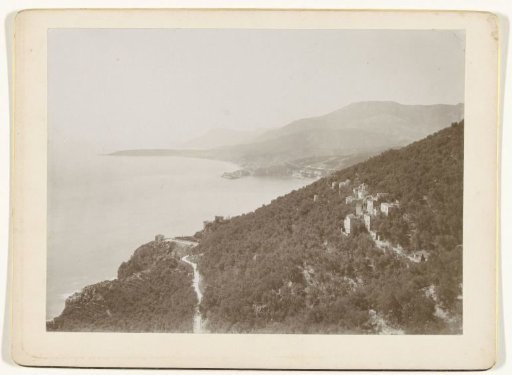 View of Grimaldi (Italy) and Menton (France)