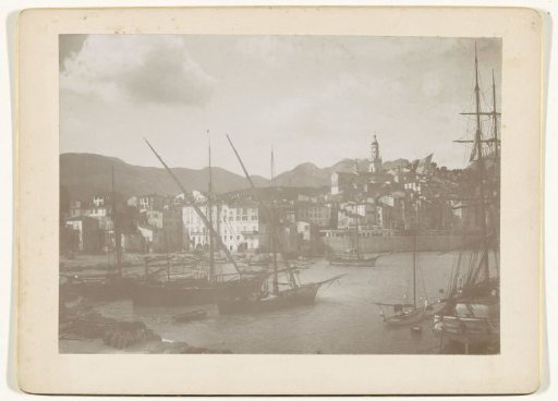 View of the harbor of Menton, France