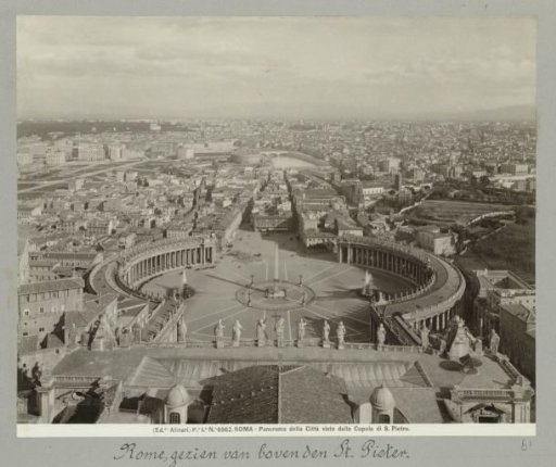 View of Rome from above St. Peter's.