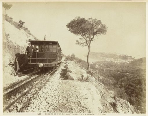 Train on the Turbie Monte Carlo railway