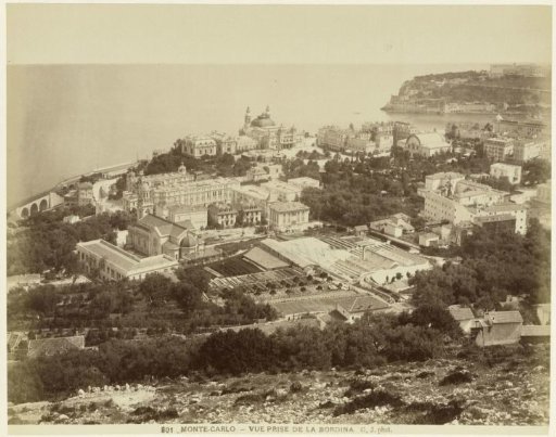 View of the city of Monte Carlo located by the sea