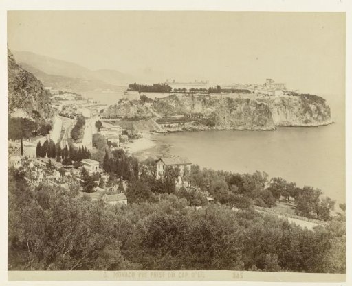 View of Cap d'Ail and the Sea