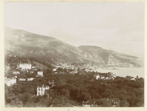 View of Menton along the coast