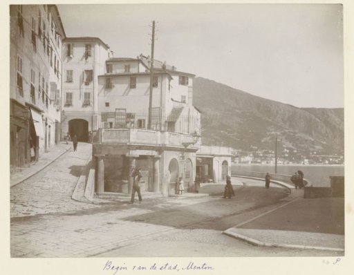 Street view in the coastal town of Menton
