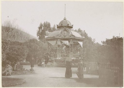 Public city garden in Menton
