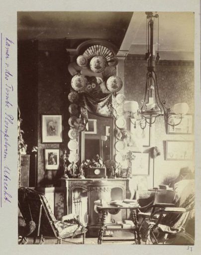 Decorated room of J.W. des Tombe in Utrecht