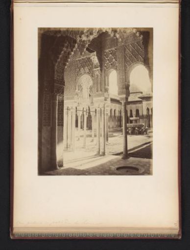 Gallery surrounding the Court of the Lions in the Alhambra, Granada, Spain
