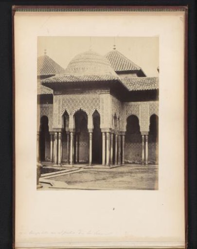 View of the Court of the Lions in the Alhambra, Granada, Spain