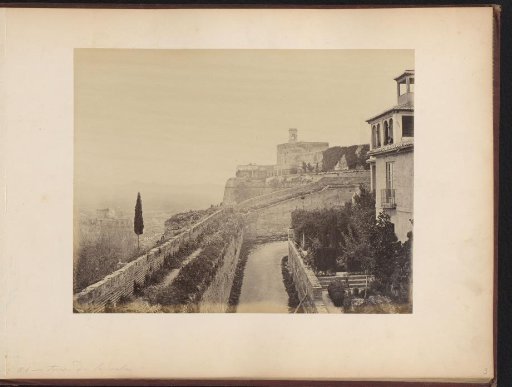 View of the Torre du la Vela in the Alhambra in Granada, Spain