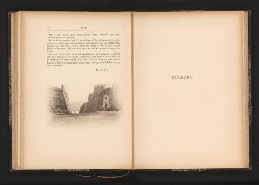 View of a road to the coast of Oran, Algeria