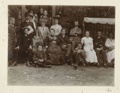 Portrait of the Kessler and Heyning families on holiday in the Harz, far left Dolph Kessler
