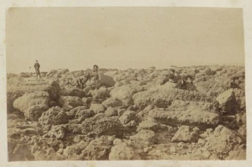 Group standing on rocks in France