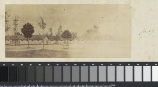 Barracks camp with watchtower in France (probable)