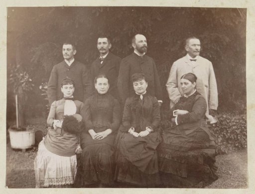 Group portrait of a French family