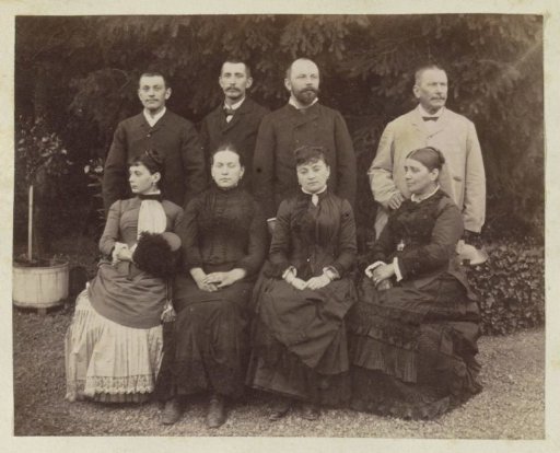 Group portrait of a French family