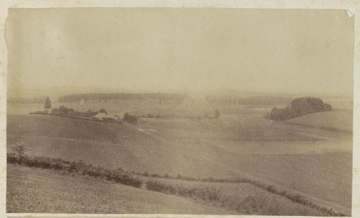 Rolling landscape in France