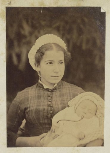Portrait of an Unknown Frenchwoman with a Baby in Her Arms