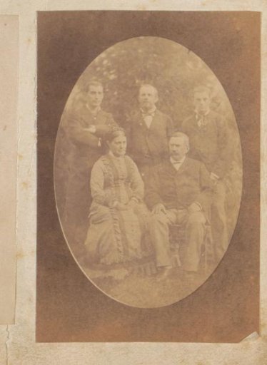 Portrait of Four Frenchmen and a Frenchwoman
