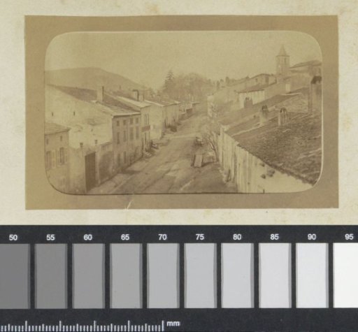 View of a village street, probably in Arnaville