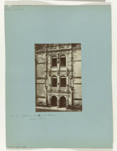 View of the Facade of the Château of Azay-le-Rideau