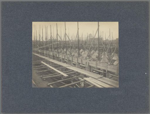 Construction Work on the Foundation of a Building in the Port of Rotterdam