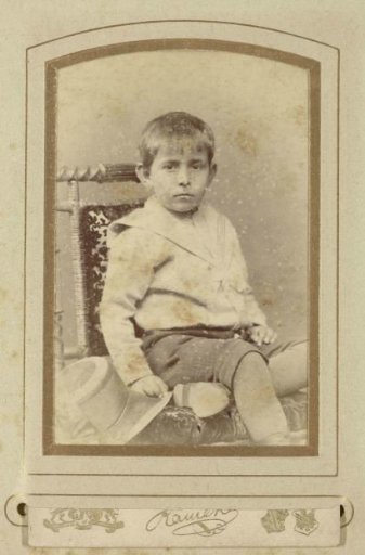 Portrait of Dolph Kessler with a Straw Hat