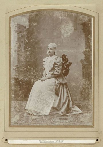 Portrait of Queen Wilhelmina in Frisian Costume