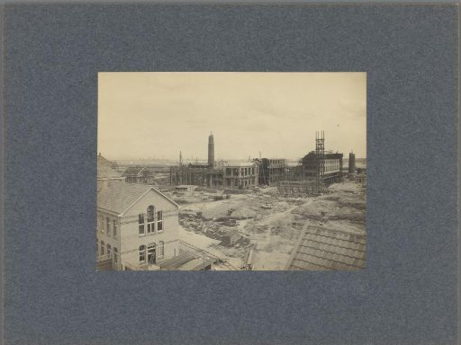 View of a construction site in the Keilehaven