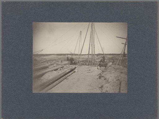 Steam cranes in the polder of Nieuw-Mathenesse