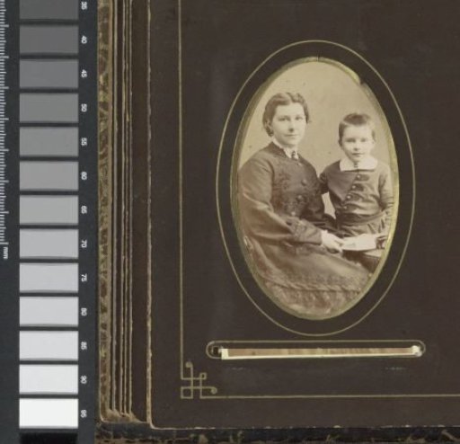 Portrait of a woman with a boy