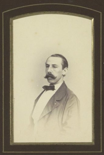 Portrait of a man with a moustache