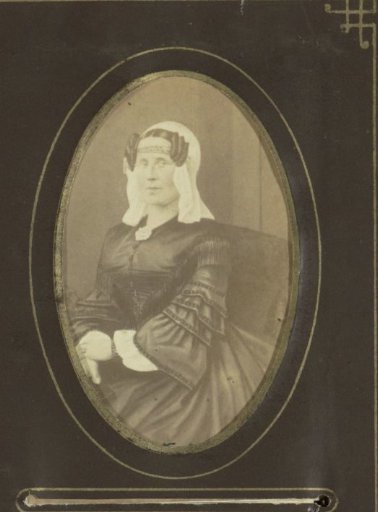 Portrait of a woman with a hood