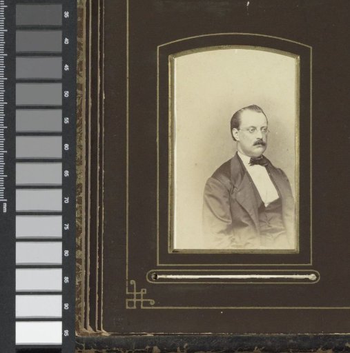 Portrait of a Man with Glasses and a Mustache