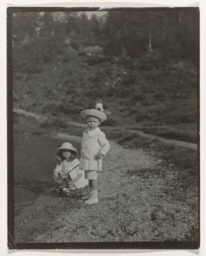 Two Children in a Landscape