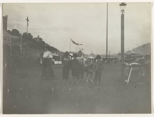 Children on a fairground