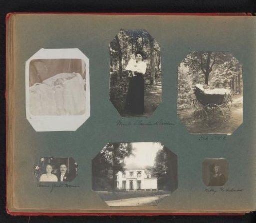 Five Portraits of Family Members and Acquaintances of Charlotte Boelen-Matthes, Including a Snapshot of Kitty Richelmann, and a View of a Villa