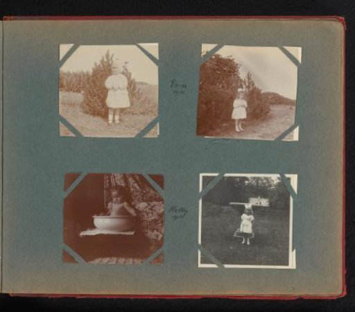 Eva and Hetty Boelen in a wooded area, presumably near Bentveld