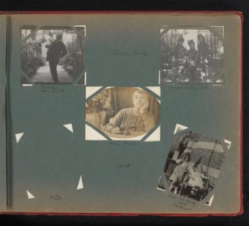 Eva and Hetty Boelen in Zandvoort, and members of the Rinck family, including the three sisters Jeanne, Lelia, and Lola Rinck