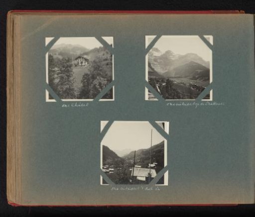 View of and from a chalet at Les Diablerets in Switzerland