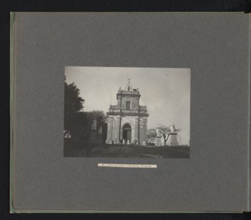 Joseph Harvey Ladew and his traveling party before the Ermita de Monserrate
