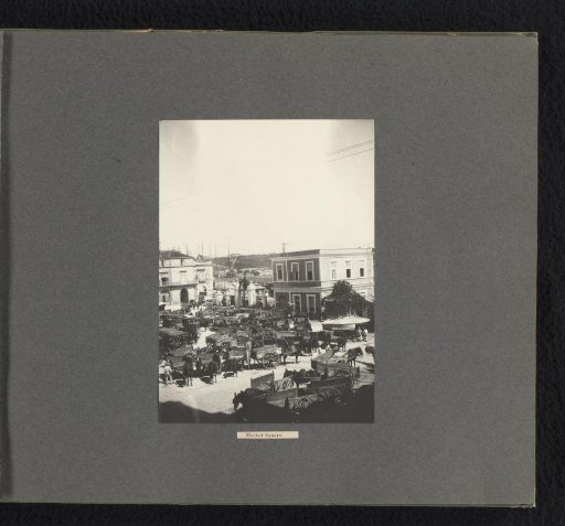 View of the market square of Havana