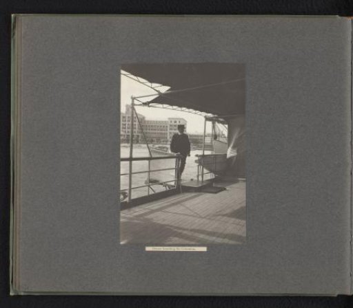 Joseph Harvey Ladew boarding the Columbia