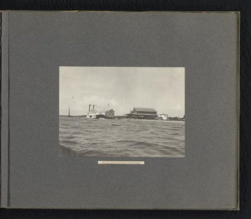 View of Punta Rassa with the steamship St. Lucie