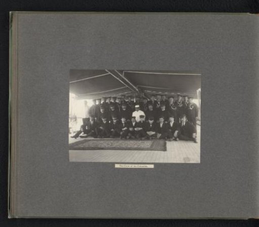 Group portrait of the crew of the Columbia