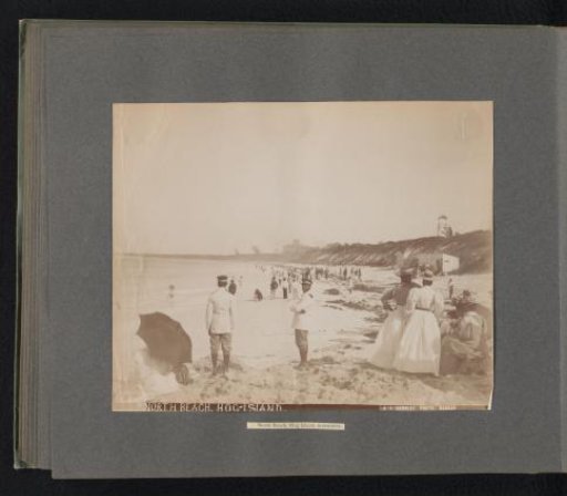 People recreating on North Beach, Hog Island