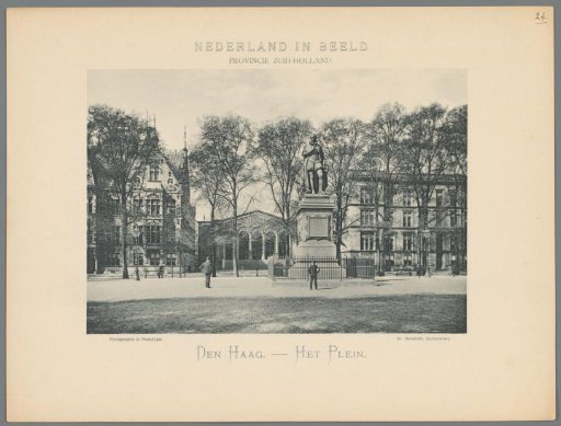 View of the Plein in The Hague, with the Statue of William of Orange