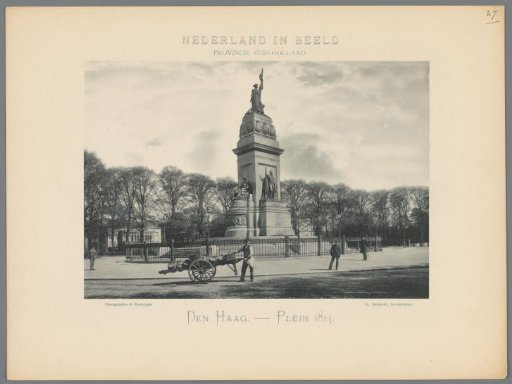 View of Plein 1813 in The Hague