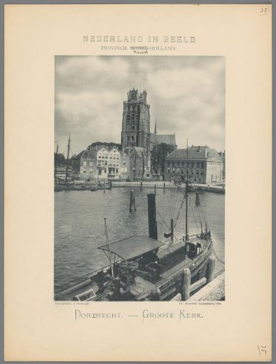 View of the Great Church in Dordrecht