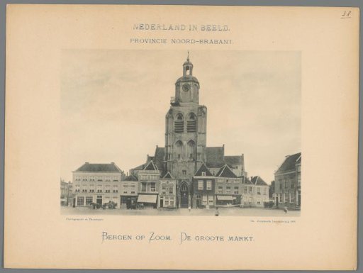 View of the Grote Markt in Bergen op Zoom